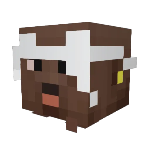SorteDave Minecraft avatar head, 3D render