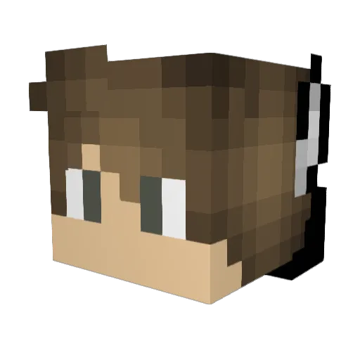 Sortedjester074 Minecraft avatar head, 3D render