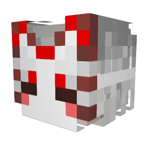 Sortory Minecraft avatar head, 3D render