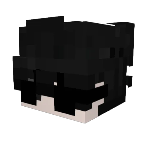 SoruQ Minecraft avatar head, 3D render