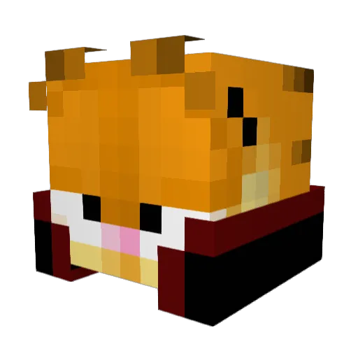Sorupt Minecraft avatar head, 3D render