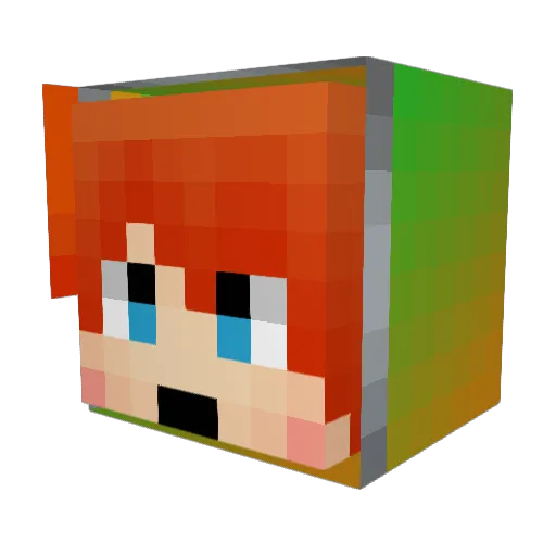 Soruton00 Minecraft avatar head, 3D render