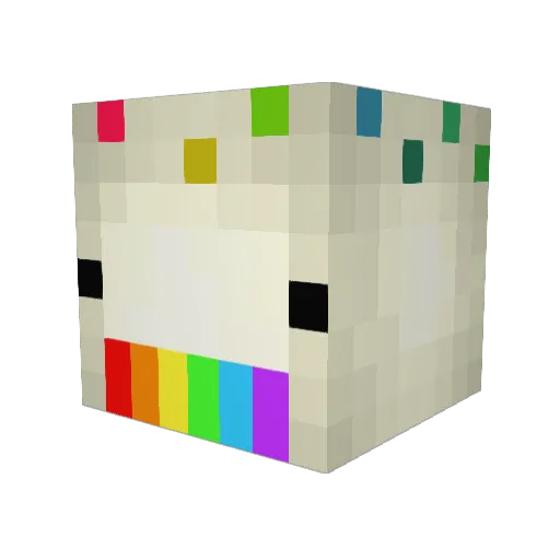 Sorvete123 Minecraft avatar head, 3D render
