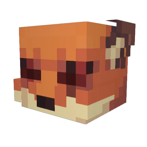 Soryoux Minecraft avatar head, 3D render