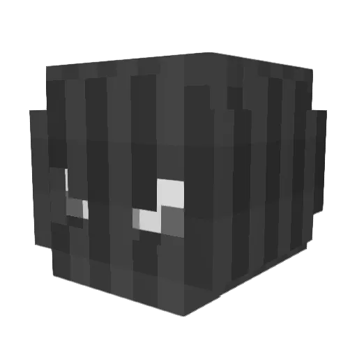 Sos1sKA_000 Minecraft avatar head, 3D render