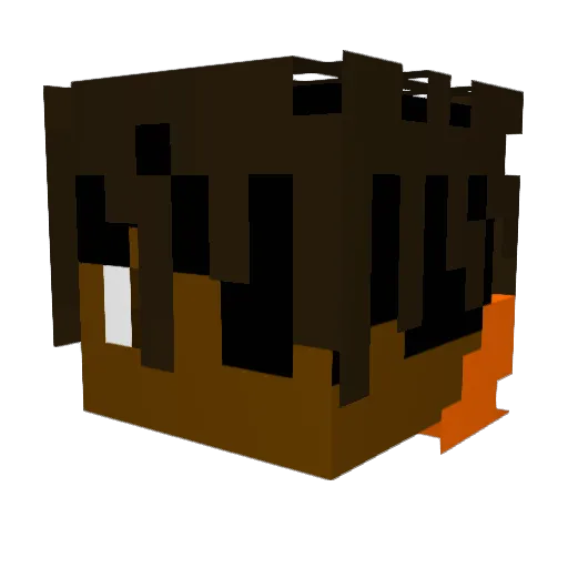 Sosaway Minecraft avatar head, 3D render