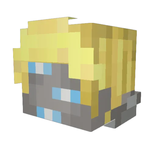 Sosnox Minecraft avatar head, 3D render