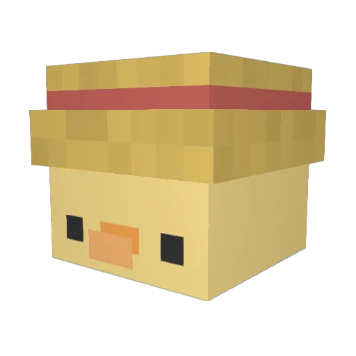 SosoT Minecraft avatar head, 3D render