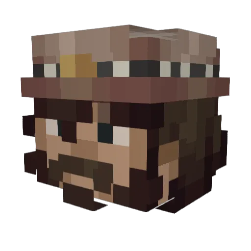 Sosoo__ Minecraft avatar head, 3D render