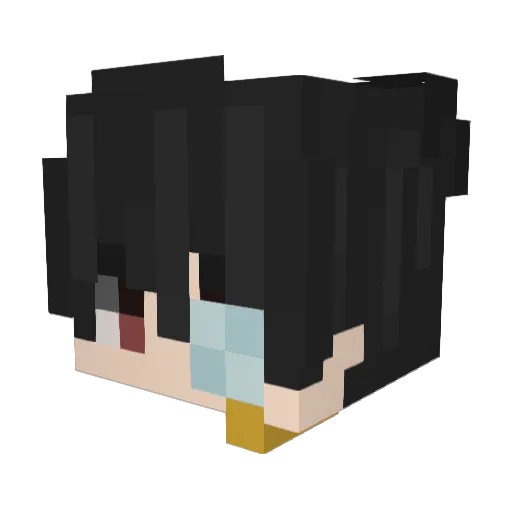 Sosori_T Minecraft avatar head, 3D render