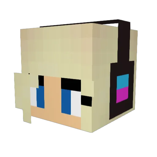 Sossen11 Minecraft avatar head, 3D render
