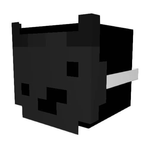 Sossenteufel Minecraft avatar head, 3D render