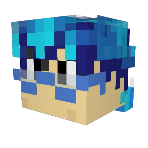 Sota_Ito Minecraft avatar head, 3D render
