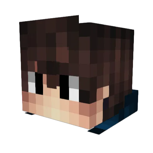 Sotaly Minecraft avatar head, 3D render