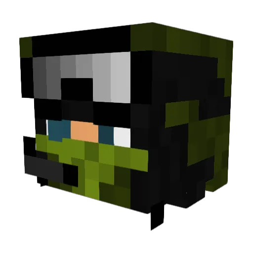Sotamiesss Minecraft avatar head, 3D render