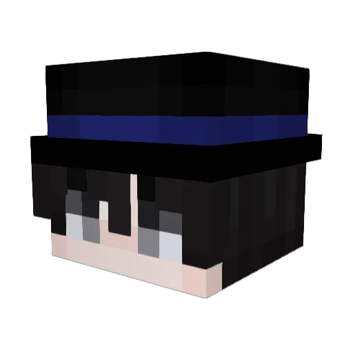 Sotemaro Minecraft avatar head, 3D render