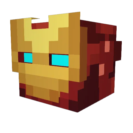 Sotixx Minecraft avatar head, 3D render