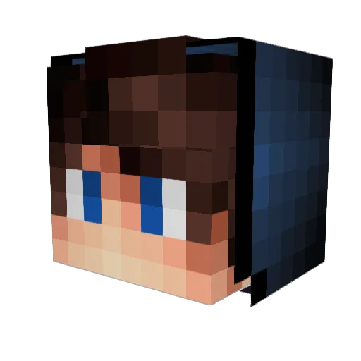 SotoPlays Minecraft avatar head, 3D render