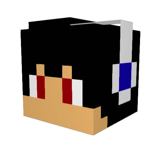 Sotrax777 Minecraft avatar head, 3D render