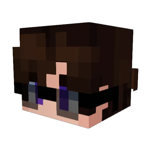Sotrix Minecraft avatar head, 3D render