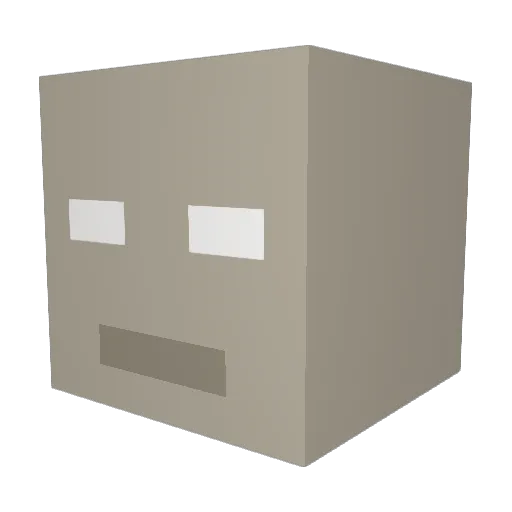 Sottiaux Minecraft avatar head, 3D render