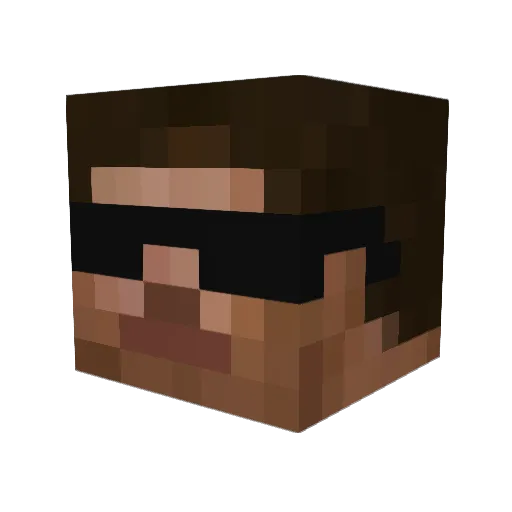 SottoFynn Minecraft avatar head, 3D render