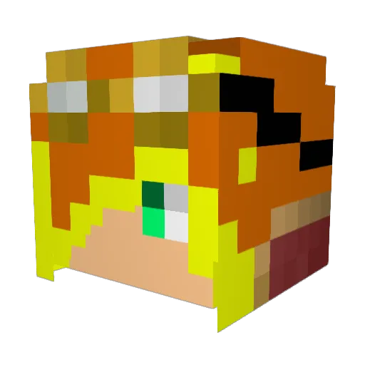 SouCanadian Minecraft avatar head, 3D render