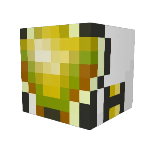 SouIIs Minecraft avatar head, 3D render