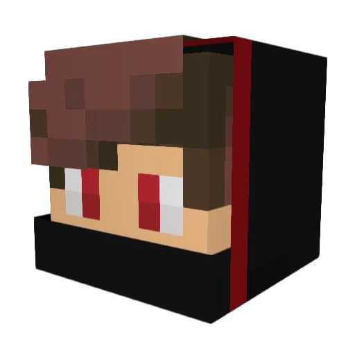 SouION Minecraft avatar head, 3D render