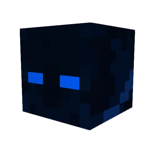 SouIess Minecraft avatar head, 3D render