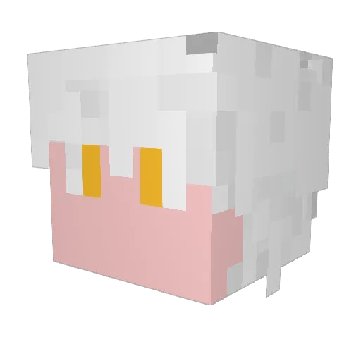 SouIution Minecraft avatar head, 3D render