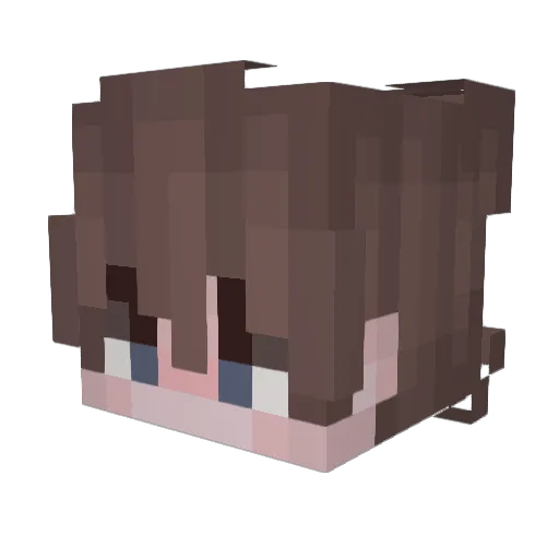 SouLiipe Minecraft avatar head, 3D render
