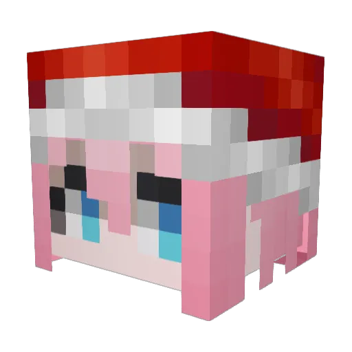 SouLuizin Minecraft avatar head, 3D render