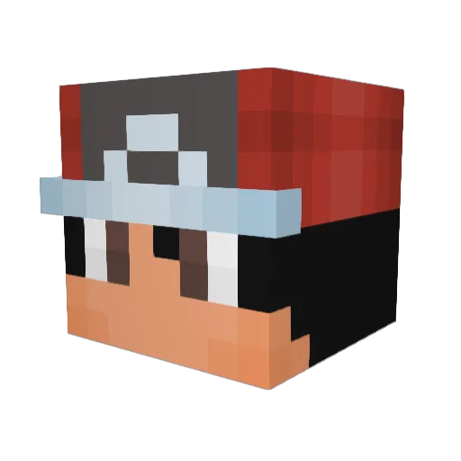 SouPyaDigg Minecraft avatar head, 3D render