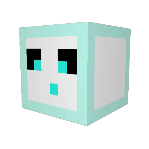 SouStray_ Minecraft avatar head, 3D render