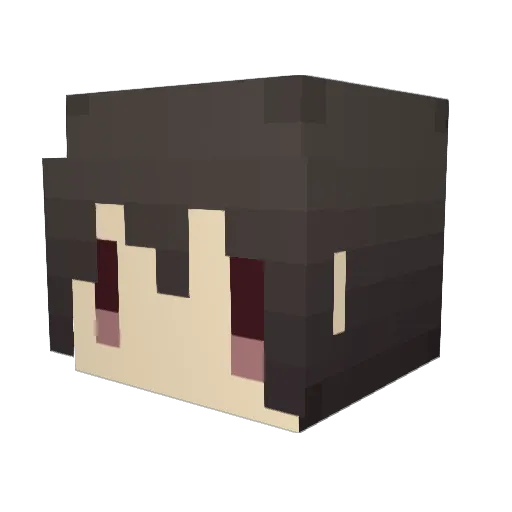 Sou_Ryu Minecraft avatar head, 3D render