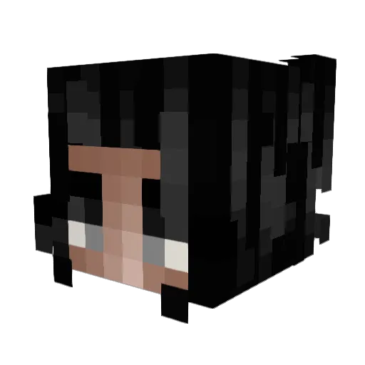 Souciante Minecraft avatar head, 3D render