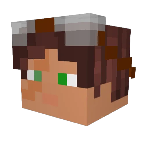 Souderwar112 Minecraft avatar head, 3D render