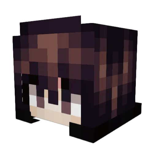 Soueria Minecraft avatar head, 3D render