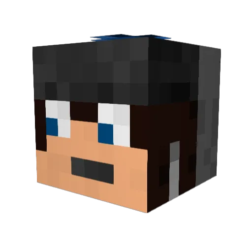 Soufbll Minecraft avatar head, 3D render
