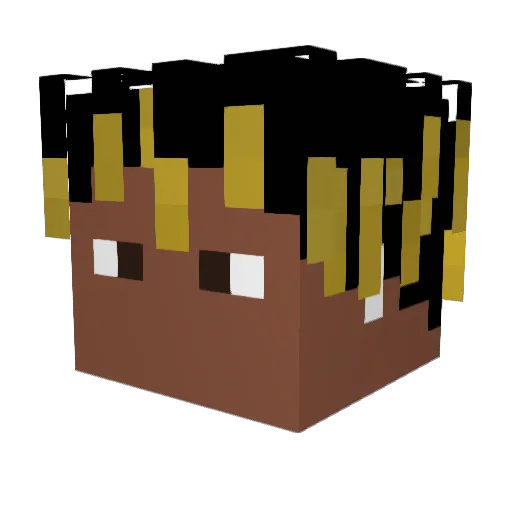 Soufy_070 Minecraft avatar head, 3D render