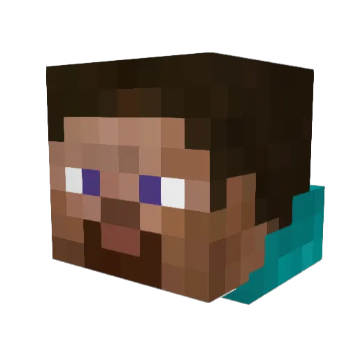 Sough__ Minecraft avatar head, 3D render