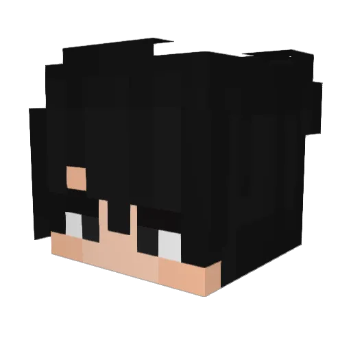 Souko0ku Minecraft avatar head, 3D render