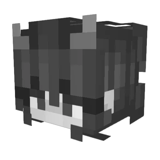 Soukycz Minecraft avatar head, 3D render