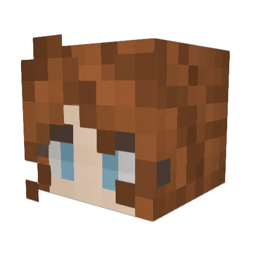 Soul121 Minecraft avatar head, 3D render