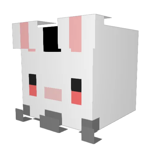 SoulAcount Minecraft avatar head, 3D render