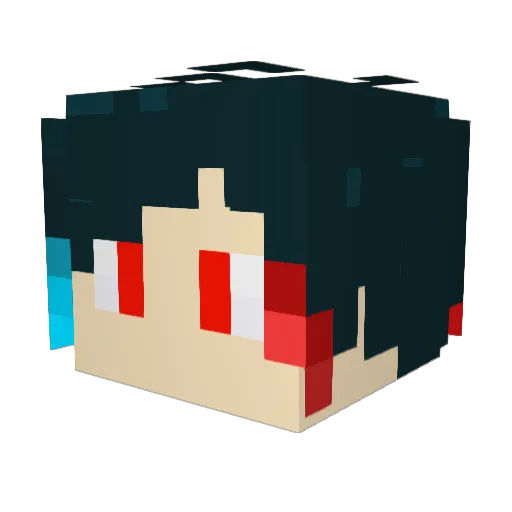 SoulBoop Minecraft avatar head, 3D render