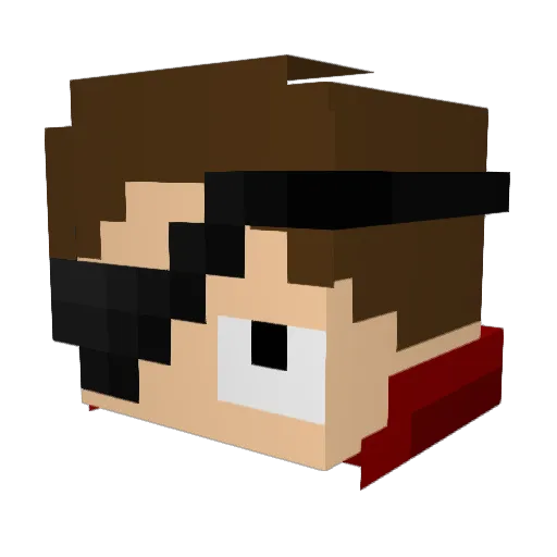 SoulBoundCircus Minecraft avatar head, 3D render
