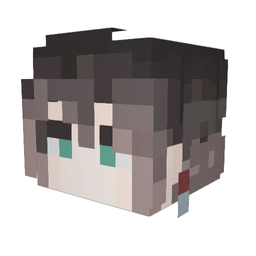 SoulByZero Minecraft avatar head, 3D render
