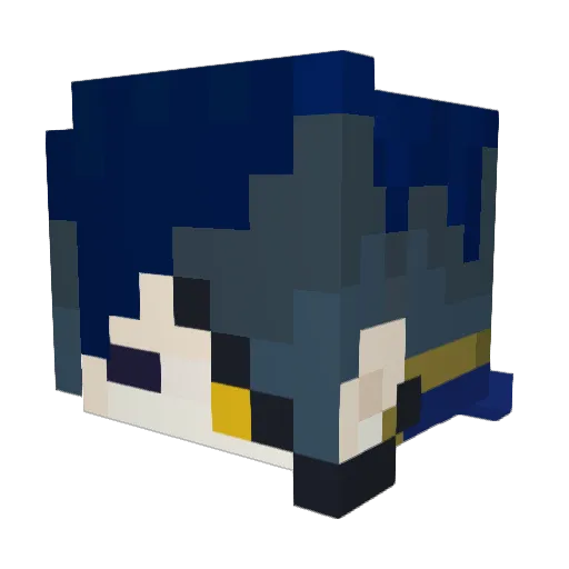 SoulChung Minecraft avatar head, 3D render